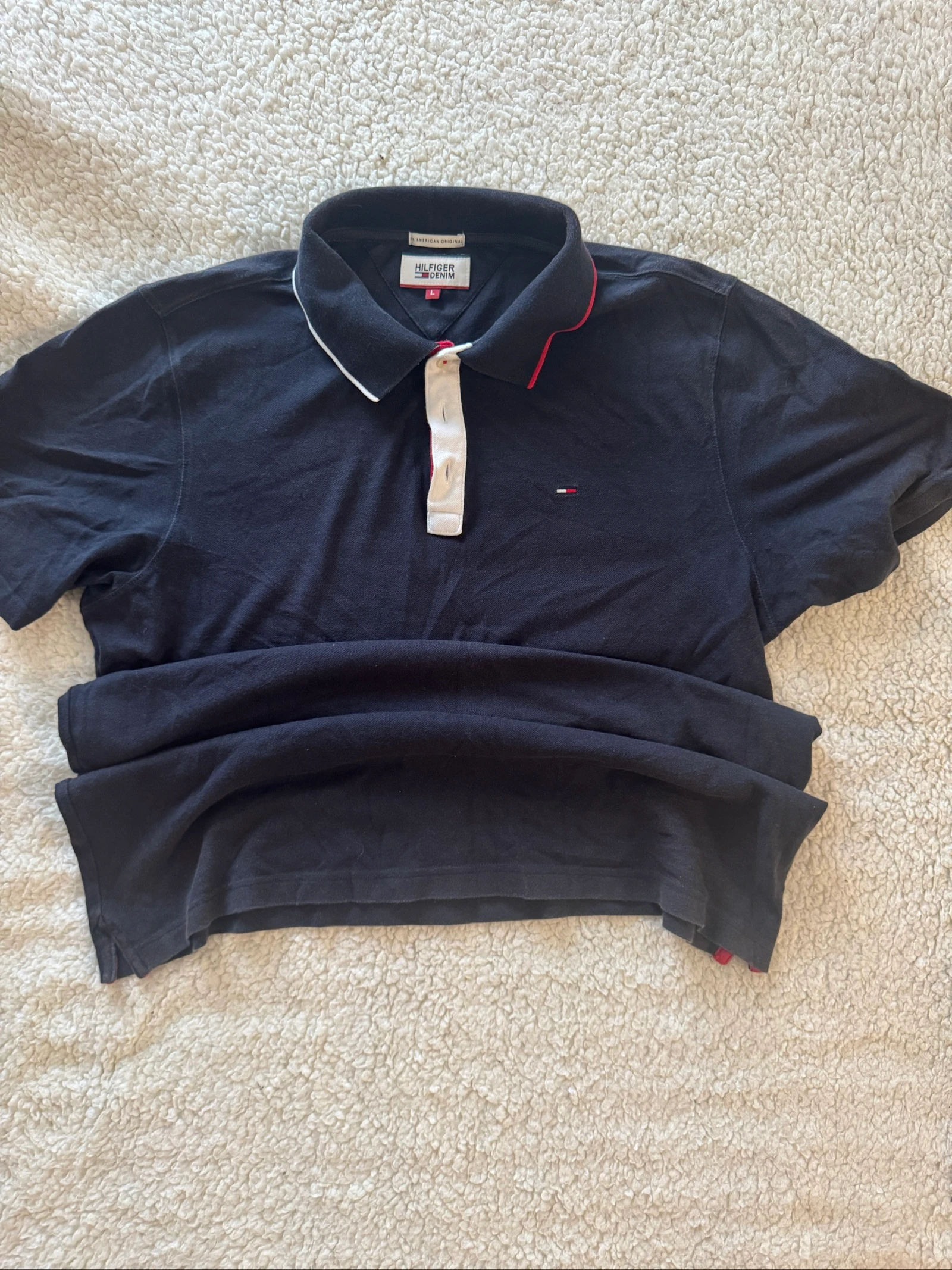 Tommy Hilfiger Denim Polo Classic Fit Premium Quality Streetwear Vintage Navy Blue – photo 23